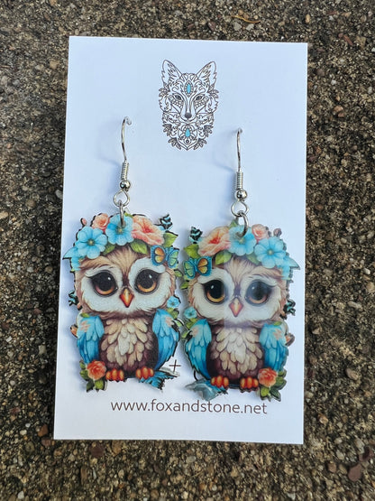 Pretty Owl Earrings