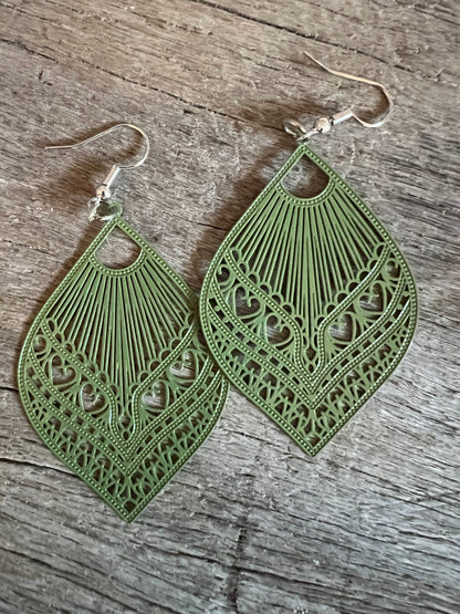 Samantha Olive Earrings