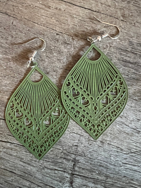 Samantha Olive Earrings