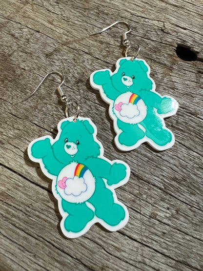 Turquoise Bear Earrings