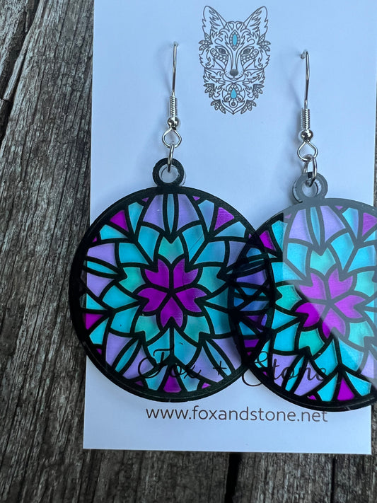 Kaleidoscope Round Earrings