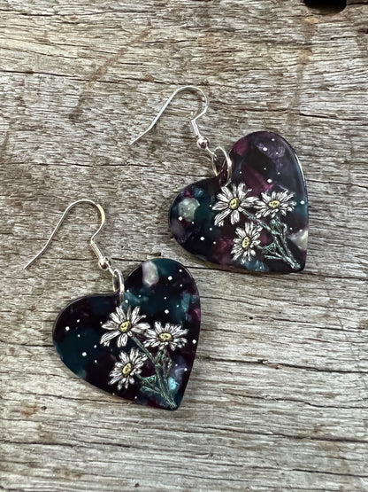 Flower Hearts Earrings