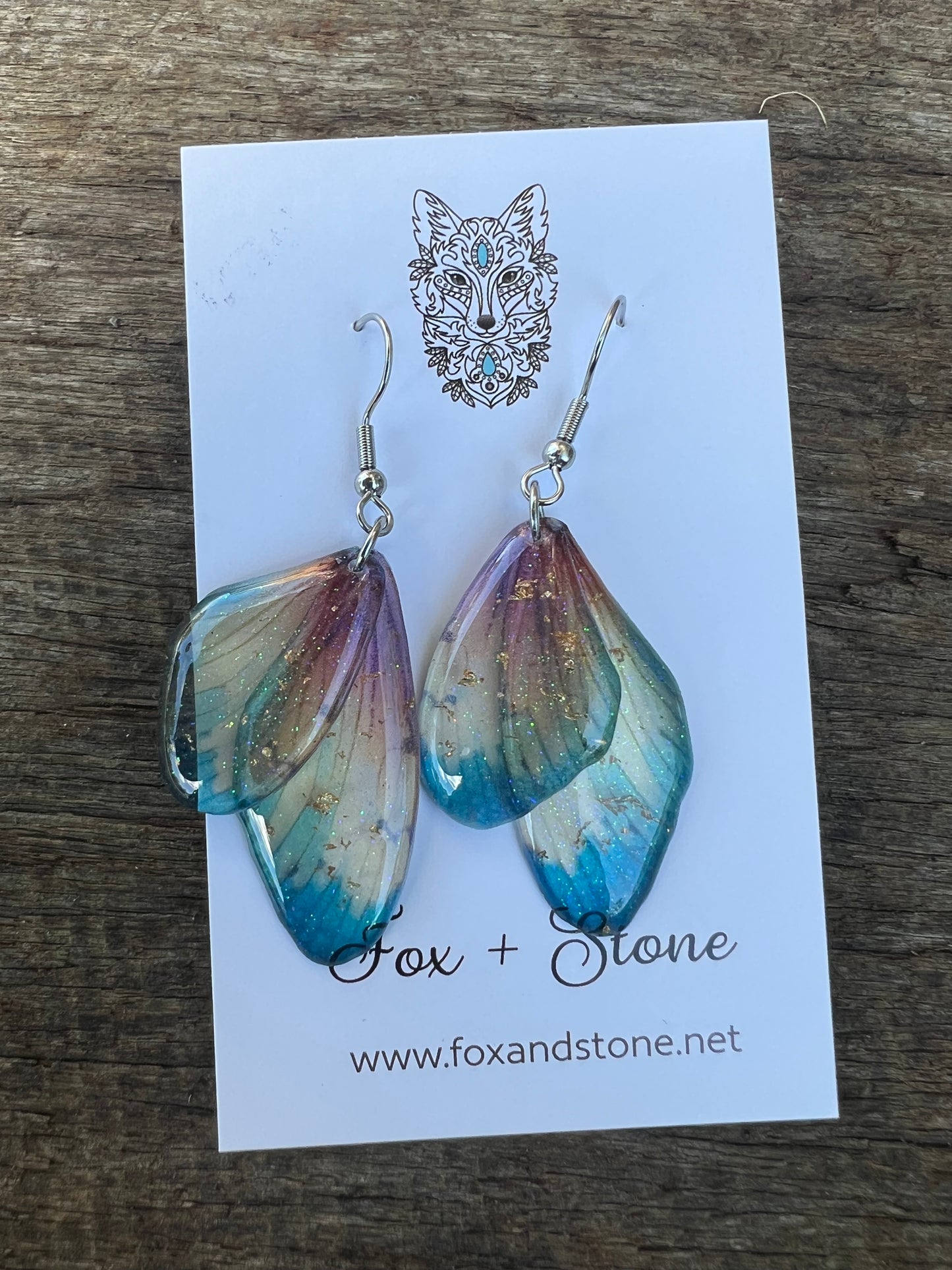 Willow Fairy Wing/Butterfly Wing Earrings