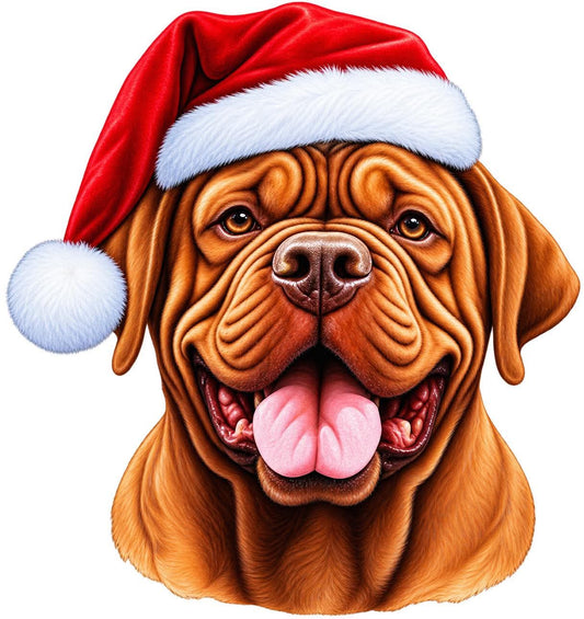 Dogue De Bordeau Xmas Dog Earrings