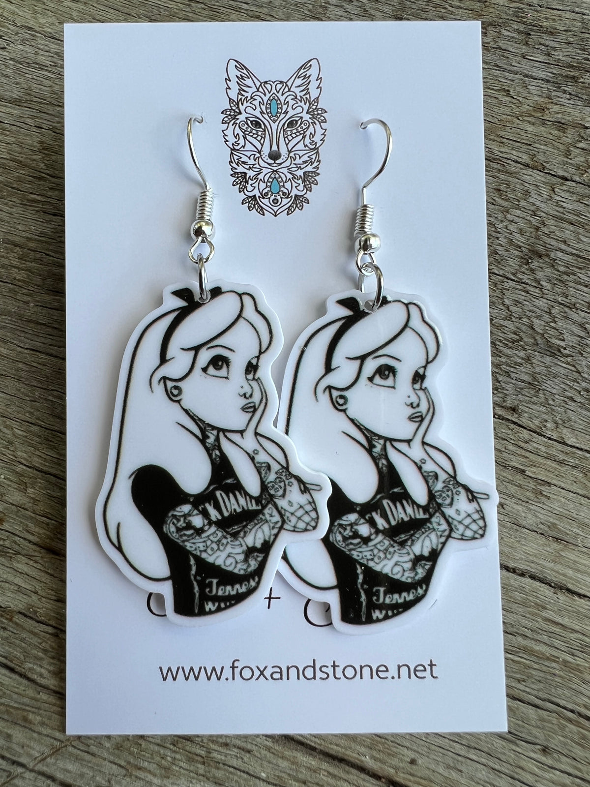 Tattooed Alice Earrings