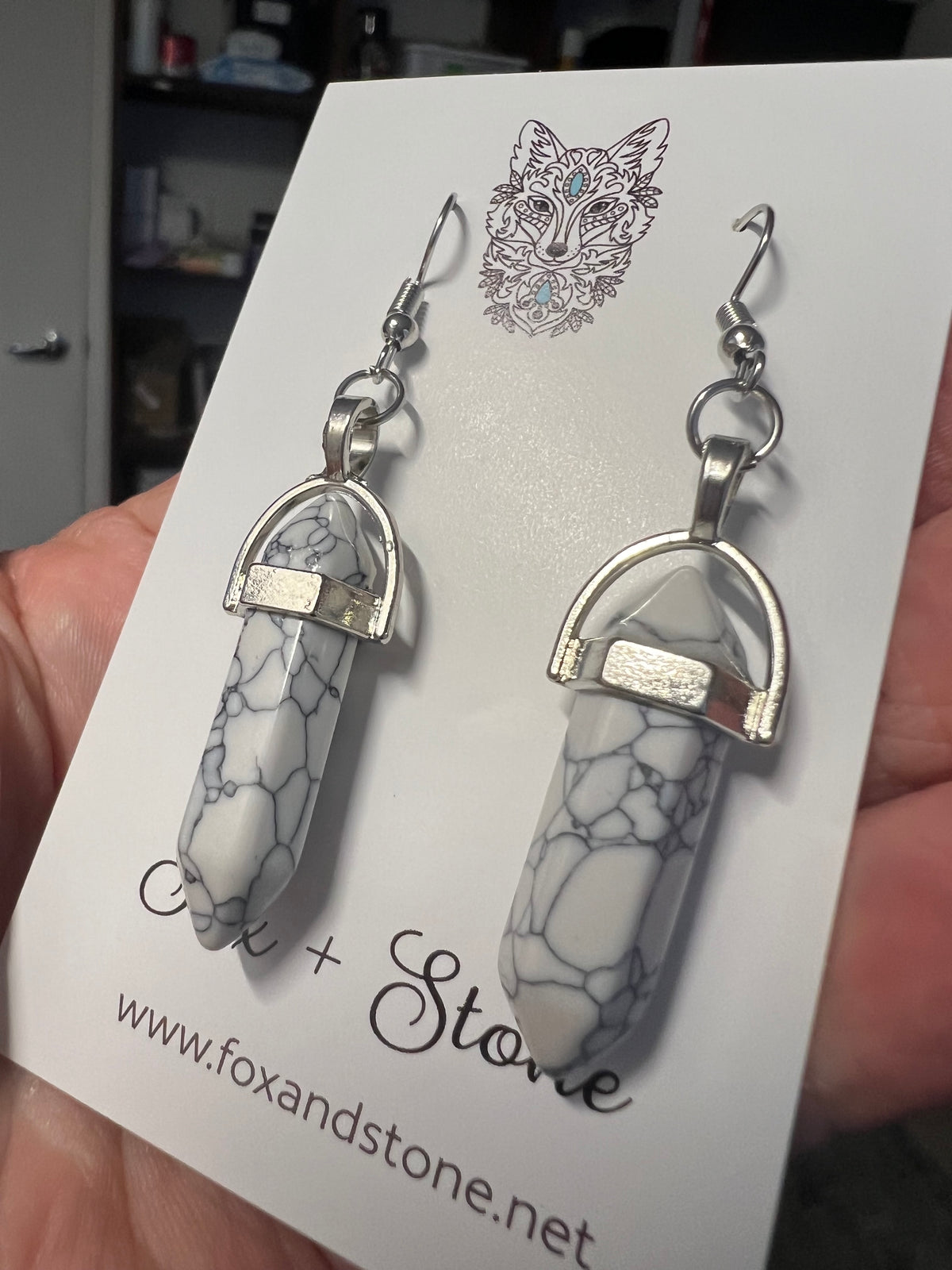 Howlite Natural Gemstone Earrings