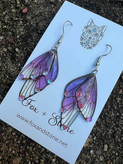 Azurra Fairy Wing/Butterfly Wing Earrings