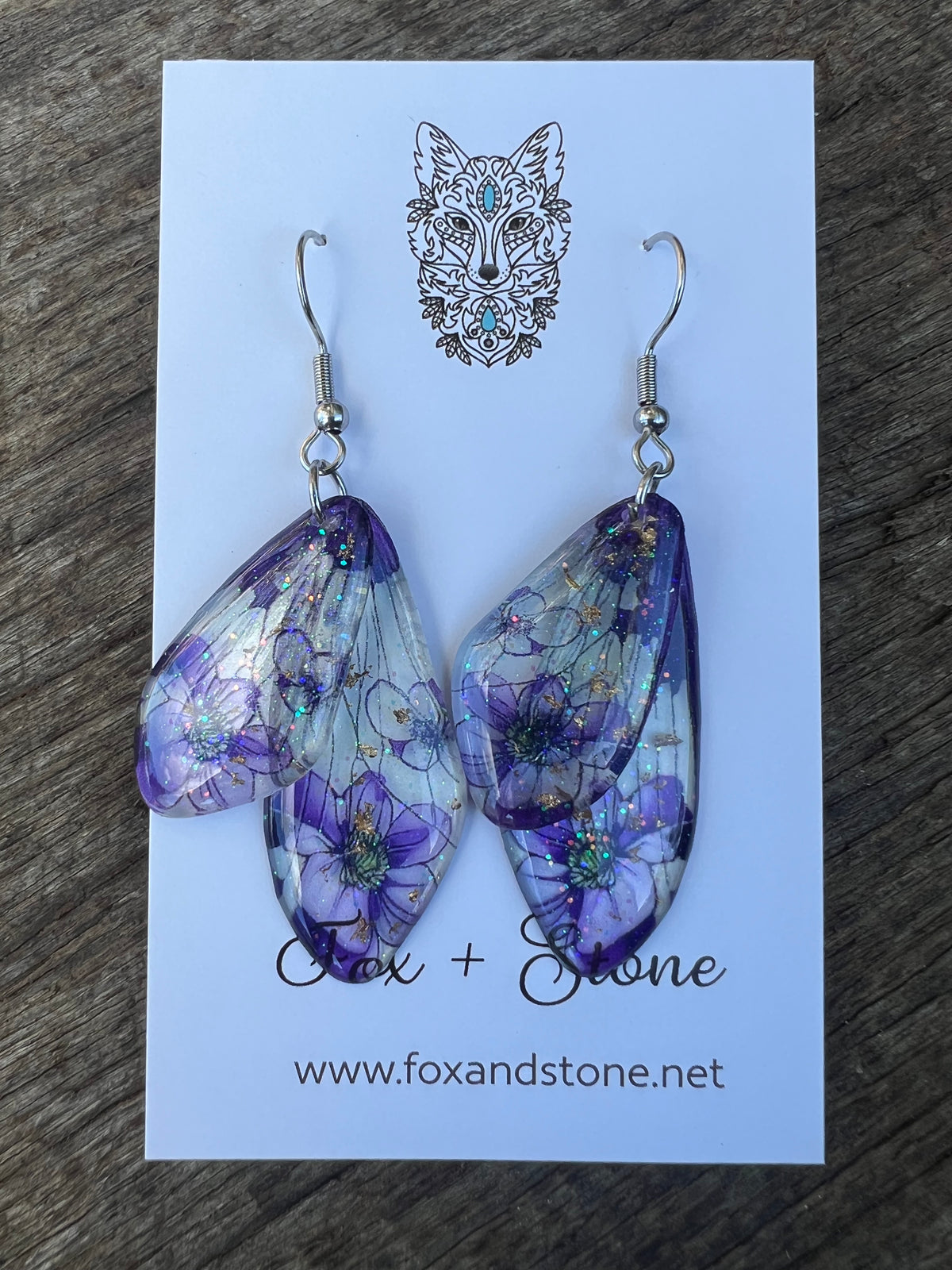 Rhiannon Fairy Wing/Butterfly Wing Earrings