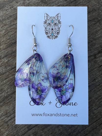 Rhiannon Fairy Wing/Butterfly Wing Earrings