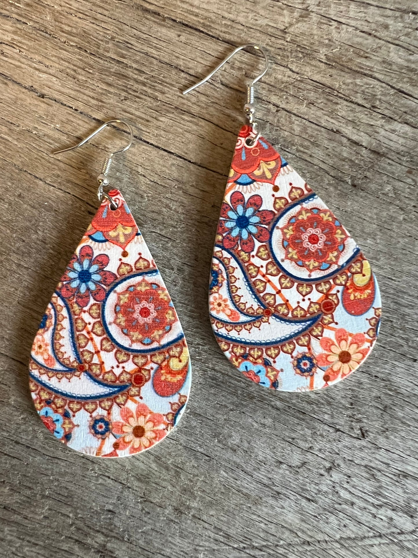 Harriet Print Wood Earrings