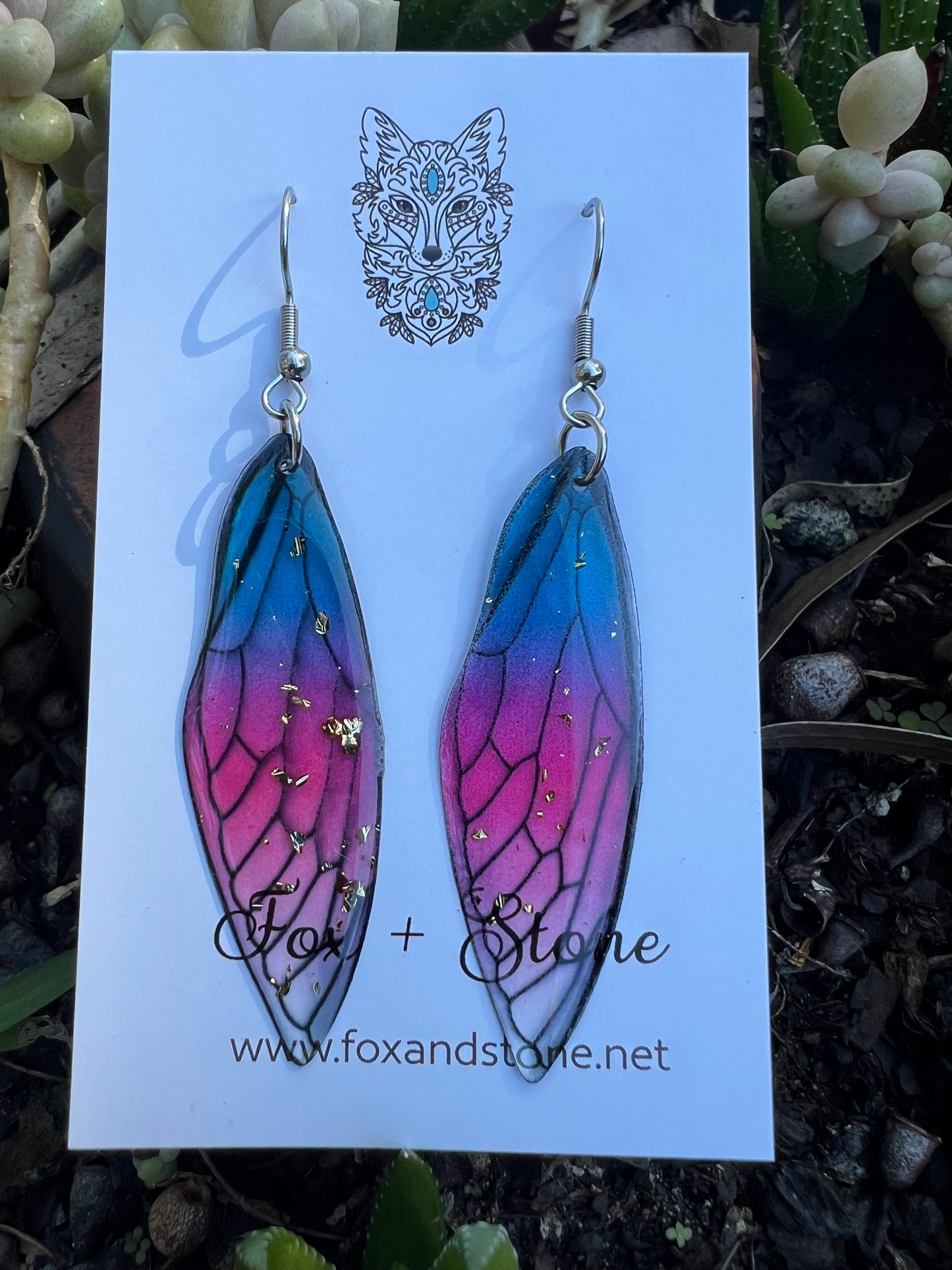Lottiee Fairy Wing/Butterfly Wing Earrings