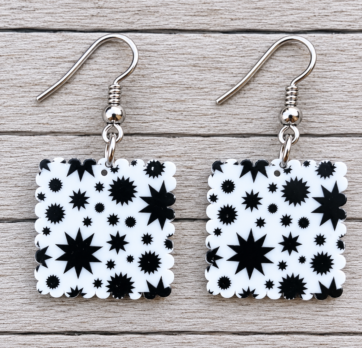 Starburst Square Earrings
