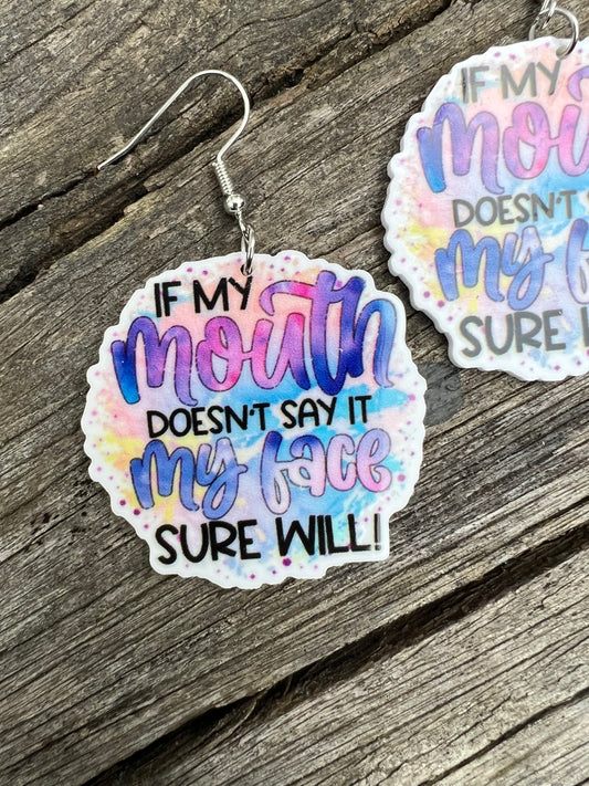 If My Mouth Earrings