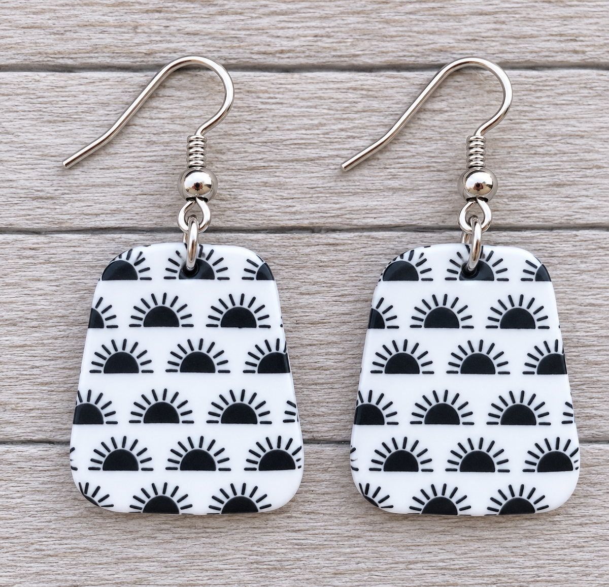 Black Sunrise Earrings