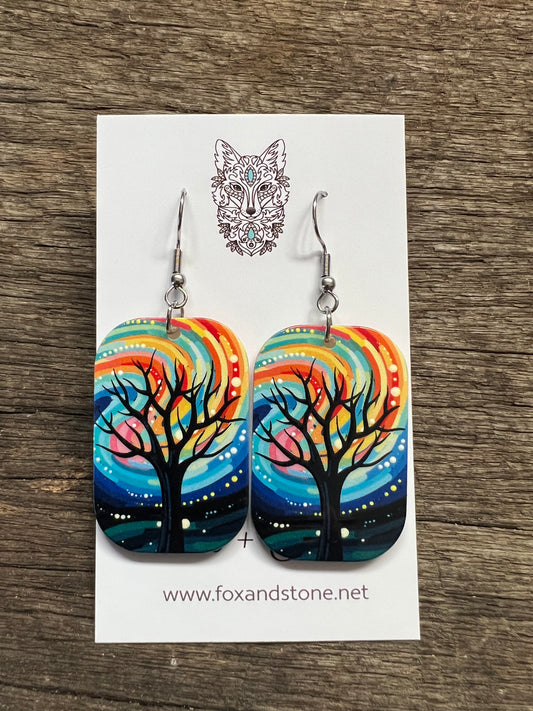 Magic Dreamtime Tree Earrings