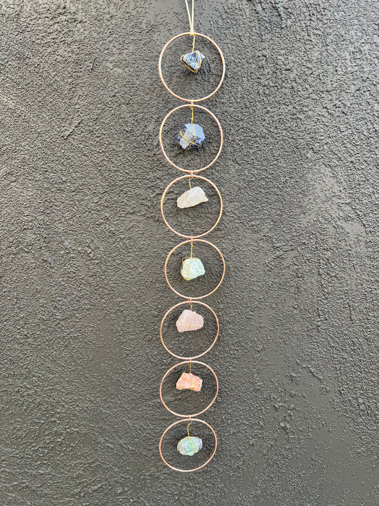 Chakra Gemstone Copper Rings