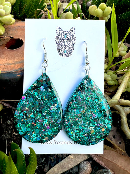 Enchanted Forest Glitter Earrings