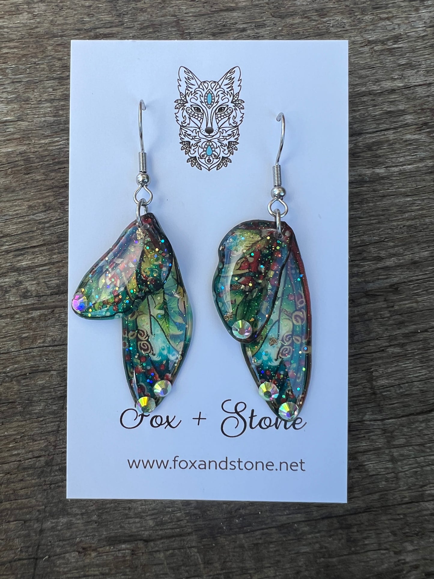 Sylvie Fairy Wing/Butterfly Wing Earrings