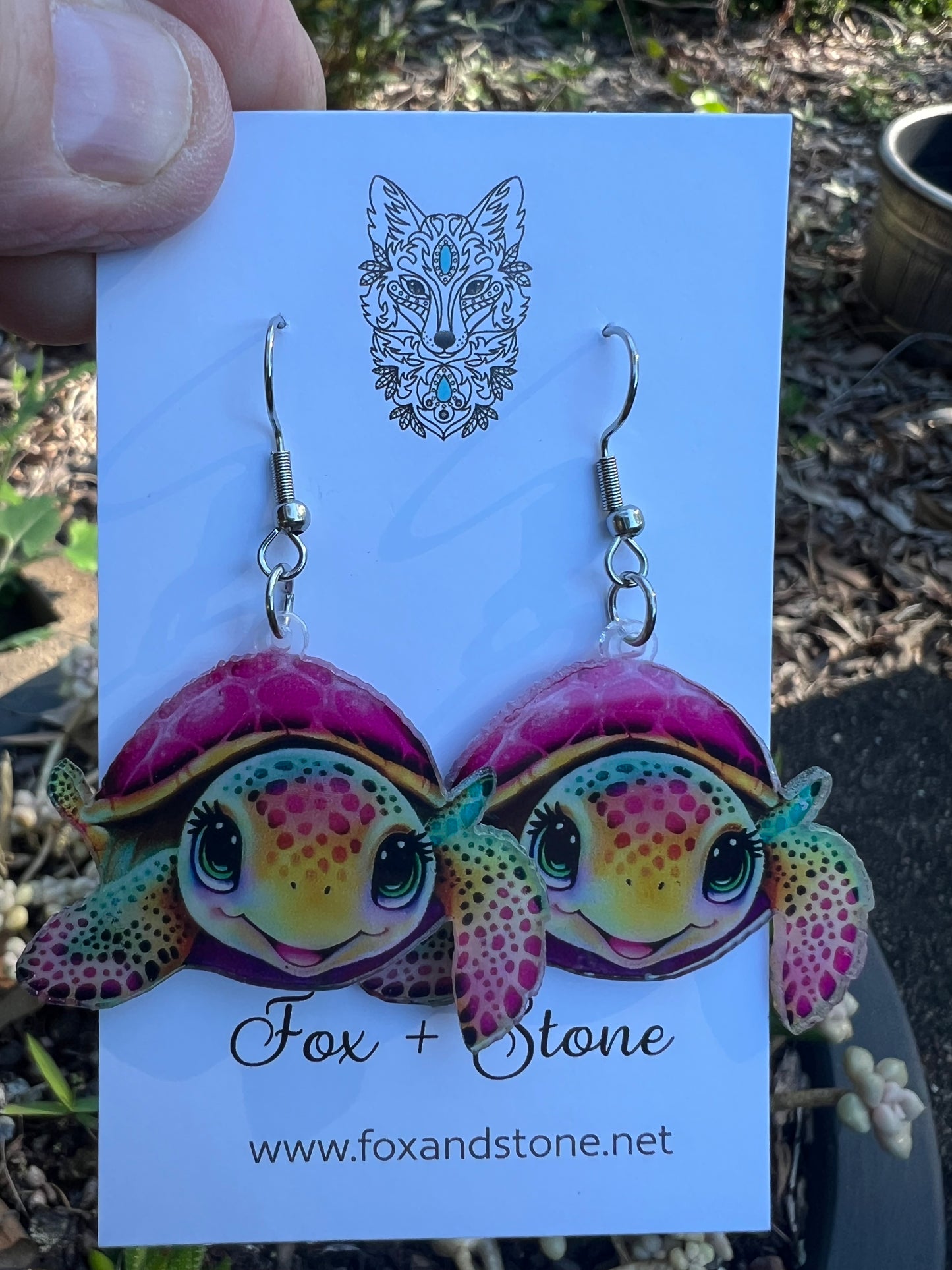 Pretty Lil Turtle Earrings
