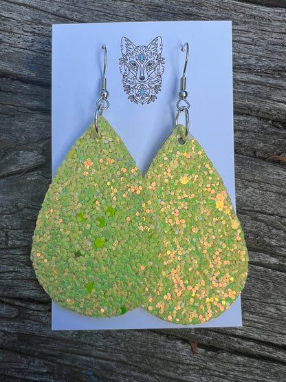 Citrus High Sparkle Large Sequin Earrings