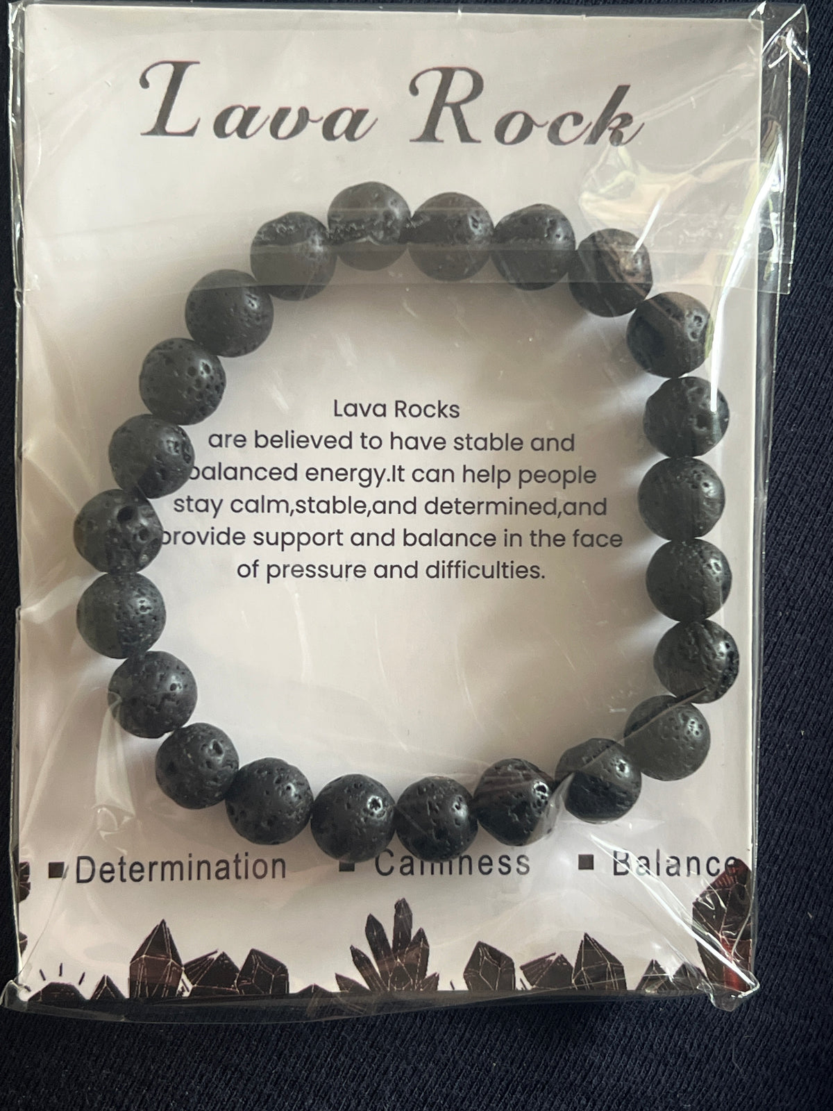 Lava Rock Natural Stone Bracelet