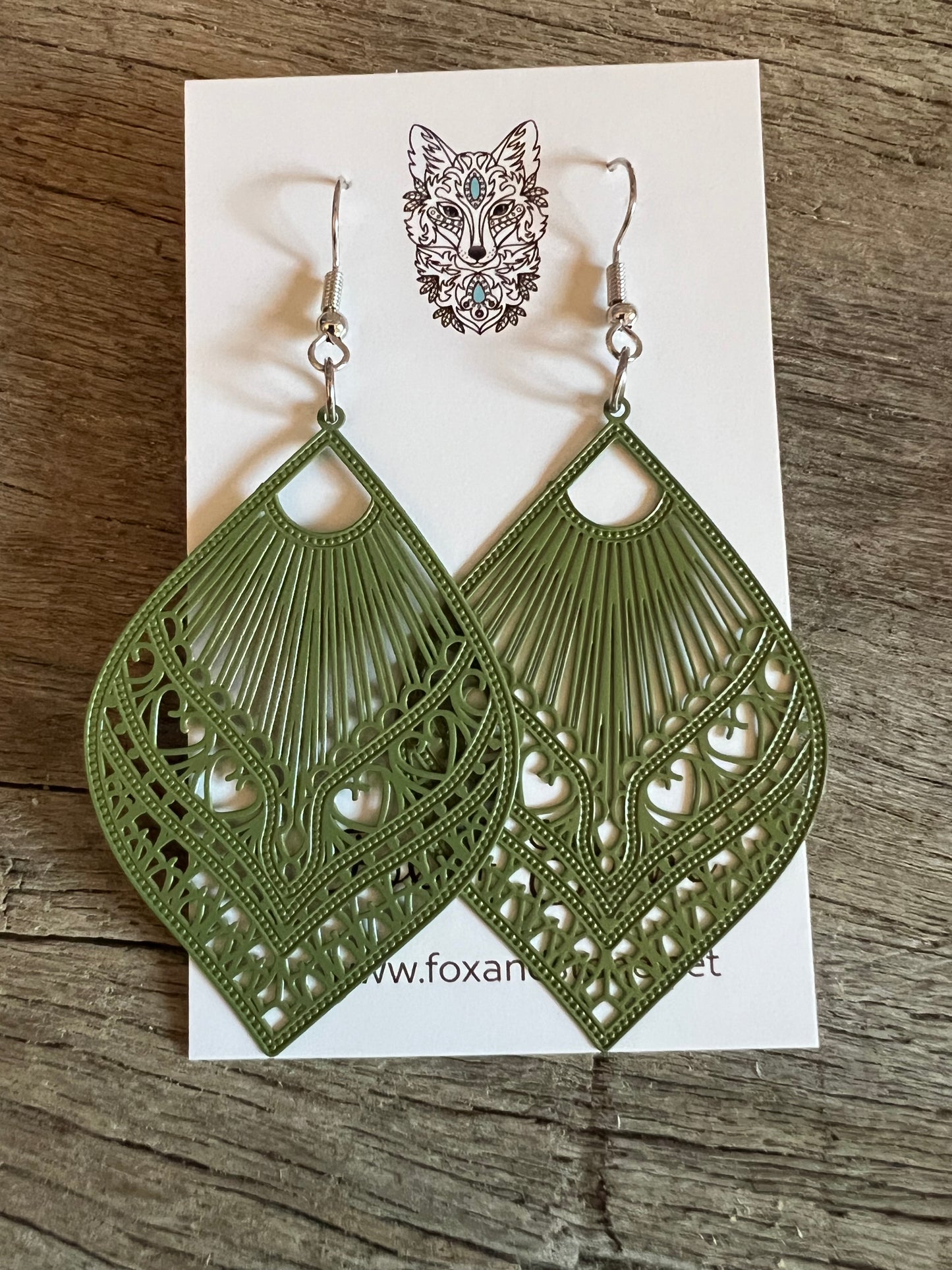 Samantha Olive Earrings