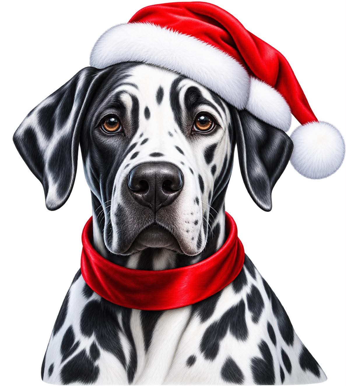 Great Dane Xmas Dog Earrings 1