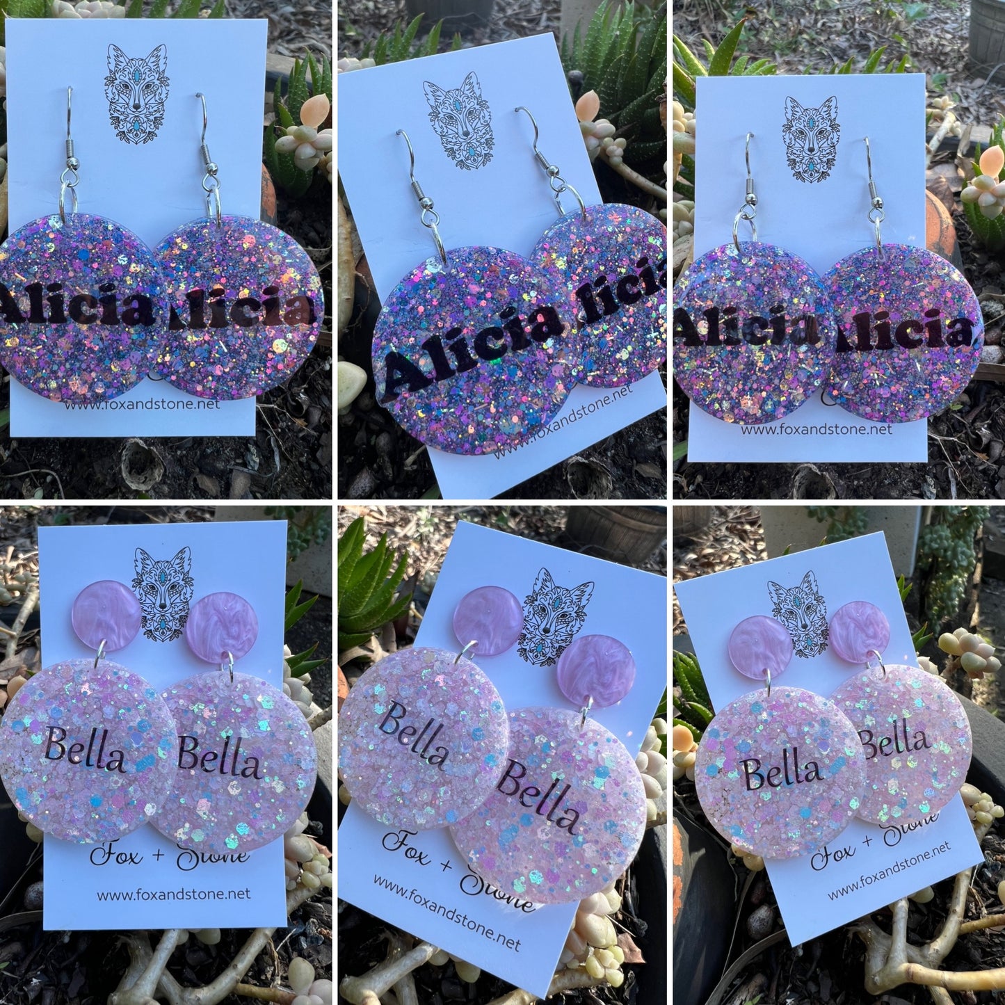 Beautiful Custom Name Earrings