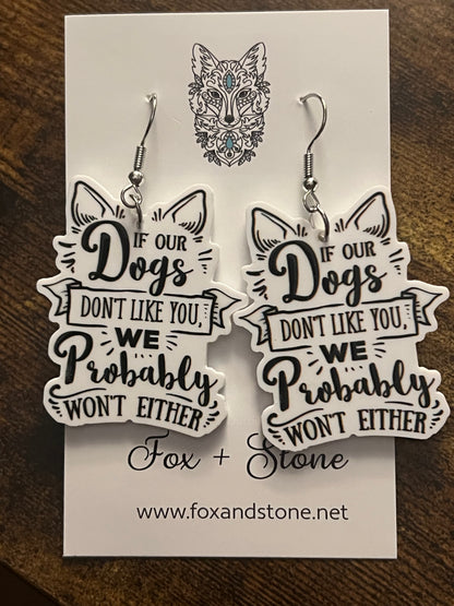 If My Dog Earrings