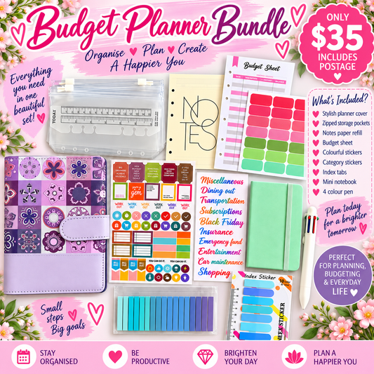 Purple Budget Binder Bundle
