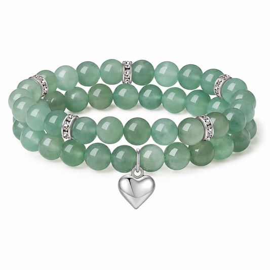 Aventurine Double Natural Stone Bracelet