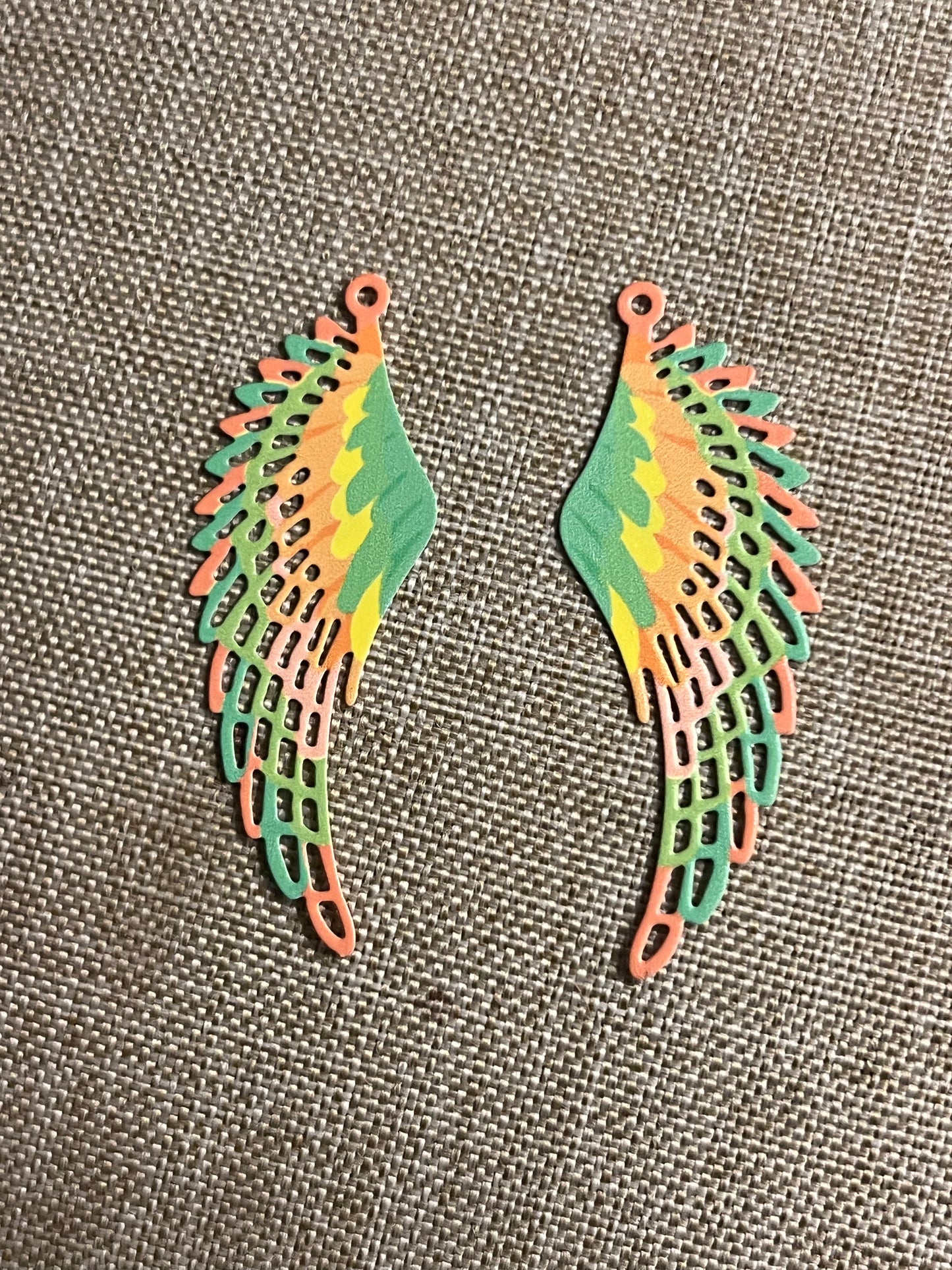Indian Sunburst Feather Earrings