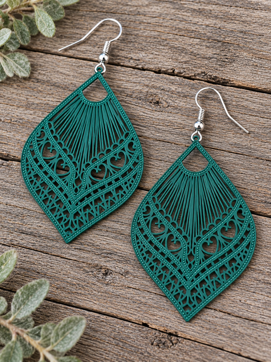 Samantha Seafoam Filigree Earrings