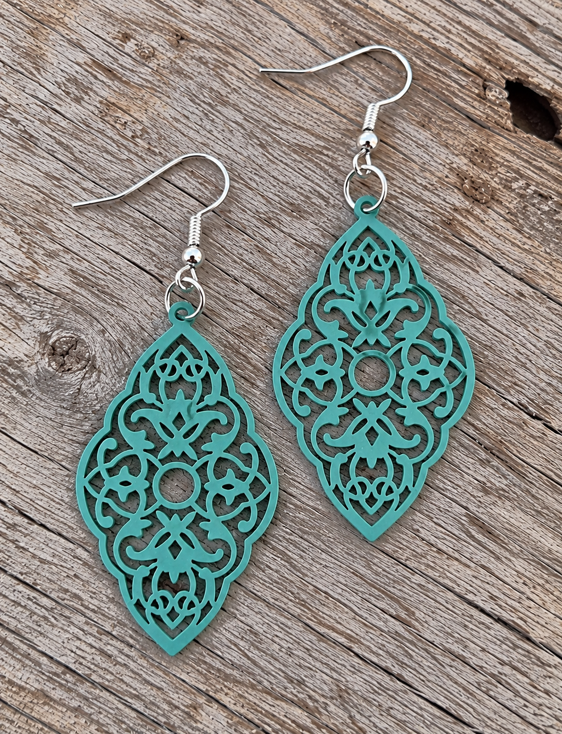 Penelope Seafoam Filigree Earrings