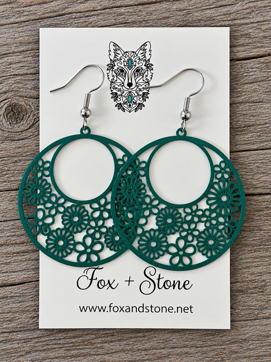 Monique Seafoam Filligree Earrings