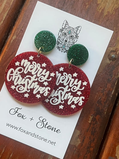 Merry Christmas Earrings