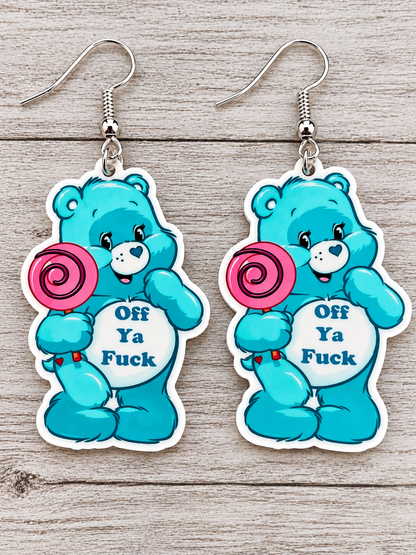 ⚠️ WARNING‼️ Off Ya F@$k Earrings