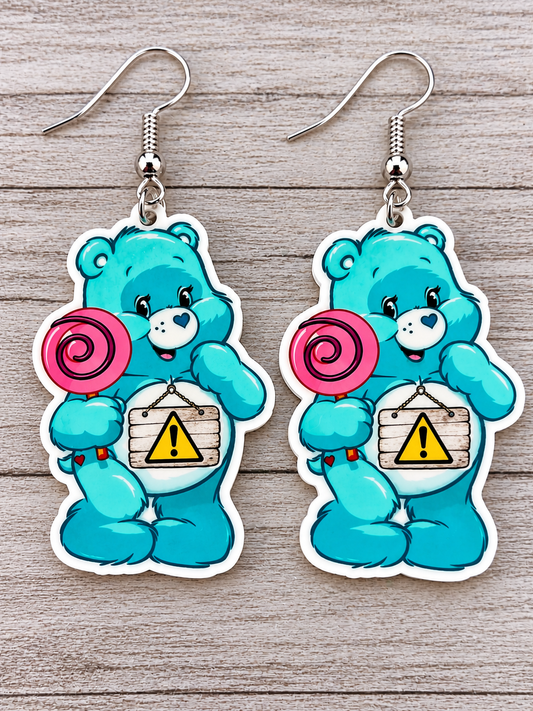 ⚠️ WARNING‼️ Off Ya F@$k Earrings