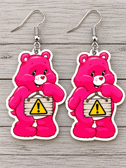 ⚠️ WARNING‼️ Fresh Out of F%&ks Earrings