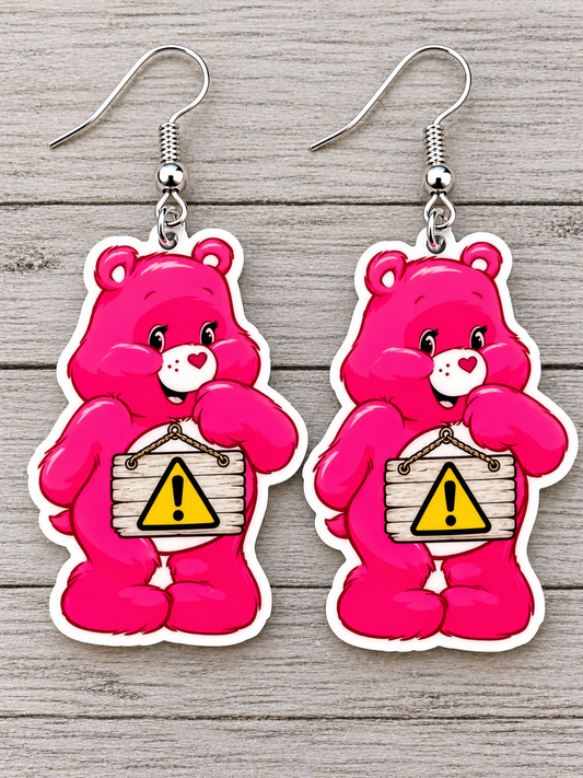 ⚠️ WARNING‼️ Fresh Out of F%&ks Earrings