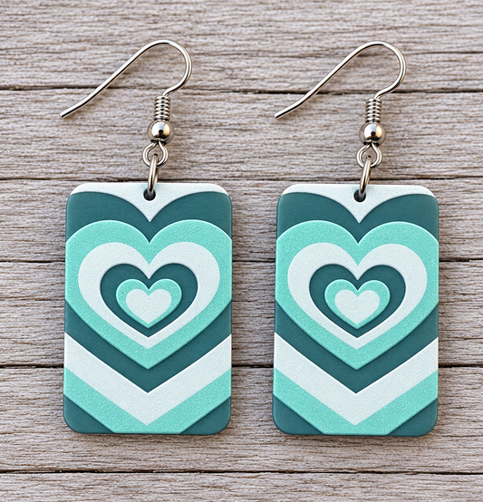 Heart on Hearts Earrings