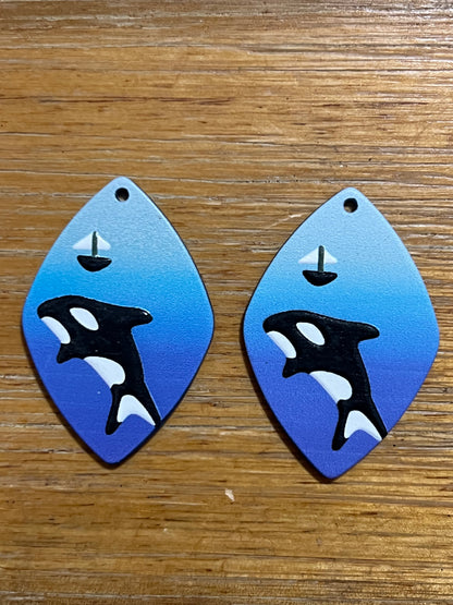 Beautiful Whale Earrings
