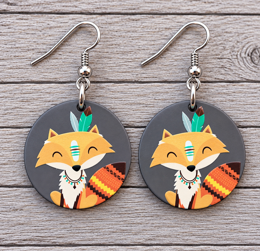 Boho Racoon Earrings