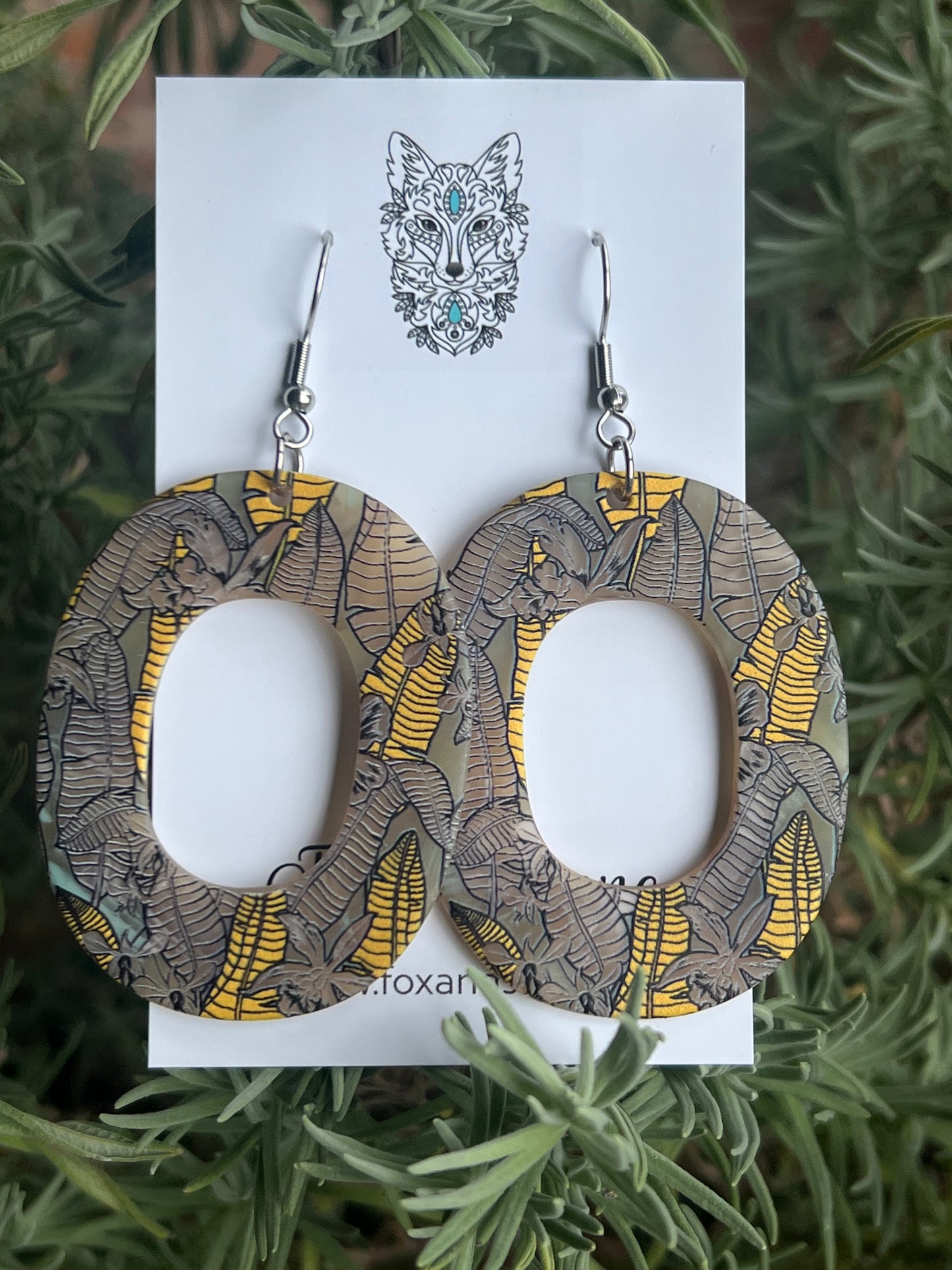 Splash Ferns Earrings