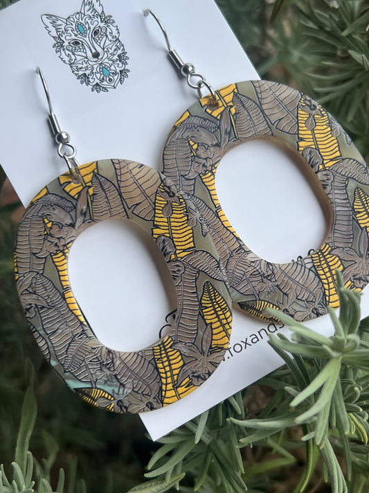 Splash Ferns Earrings