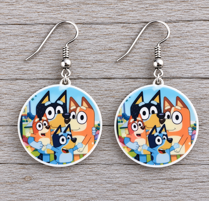 Blue Family Earrings