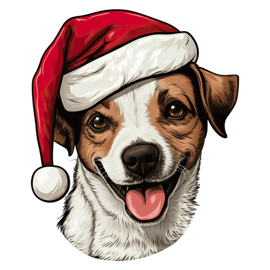 Jack Russell Xmas Dog Earrings