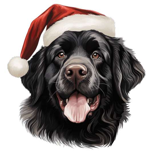 Newfoundland Xmas Dog Earrings