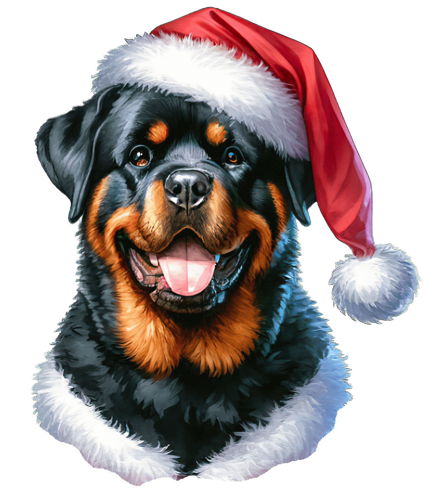 Rottweiler Xmas Dog Earrings