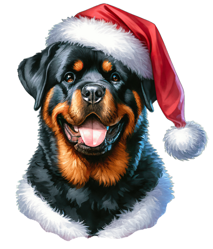Rottweiler Xmas Dog Earrings